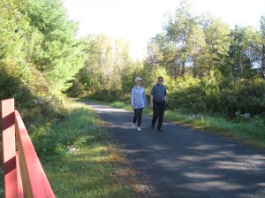 Another trail system that used to be a railroad track.  These are the best!