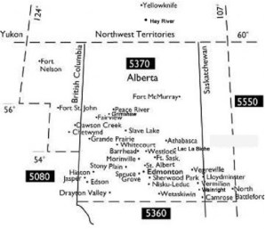 Map of Rotary District 5370