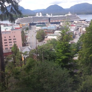 Our ship in port in Ketchican, Alaska